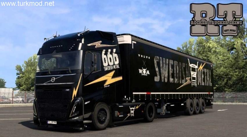 ETS2 - Volvo Swedish Metal Edition Skin Pack V1.0