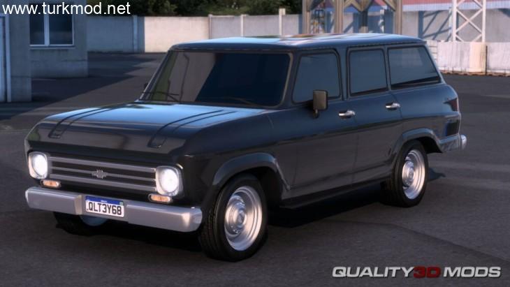 ETS2 - 1973 Chevrolet Veraneio + Trailer V1.56 ETS2 - 1973 Chevrolet Veraneio + Trailer V1.56