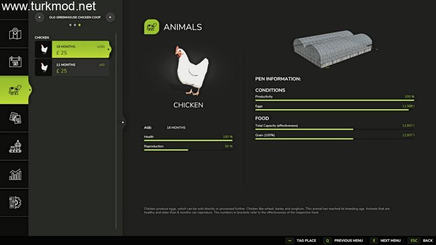 FS25 - Old Greenhouse Chicken Coop V1.0
