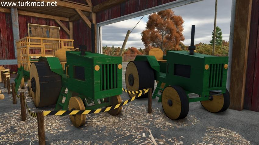 FS25 - Wooden Tractor Set V1.0