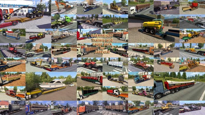 ETS2 - Overweight Trailers and Cargo Pack V11.10