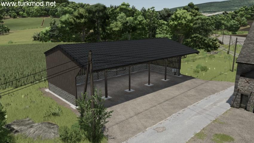 FS25 - Constructible Wood Shed V1.0