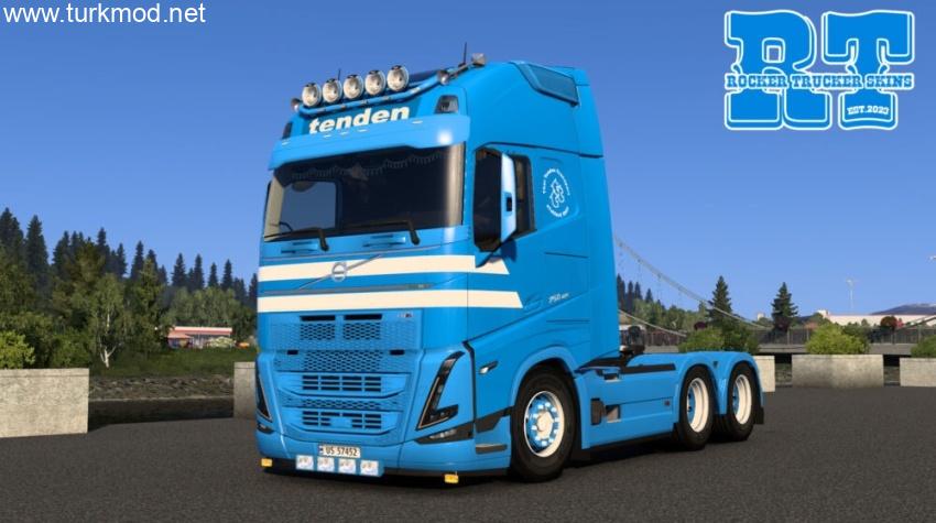 ETS2 - Thor Tenden Transport AS Skins for Volvo FH 4/5/6
