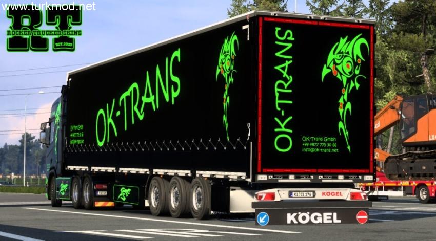 ETS2 - OK-Trans GmbH Skin Pack V1.0