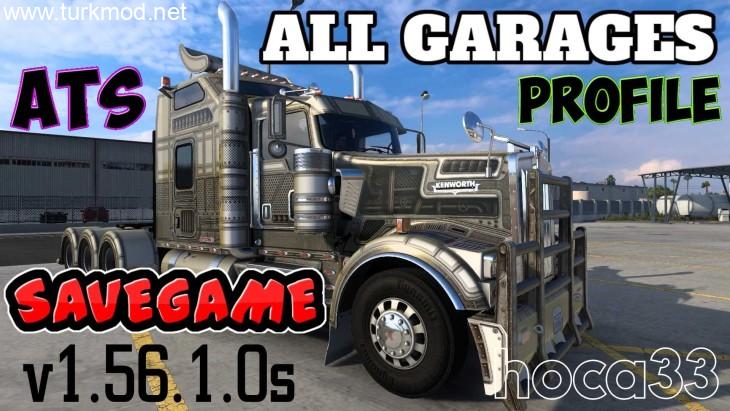 ATS - Savegame Profile (All Map DLCs Required) V1.56.1.0s