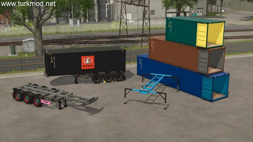 FS25 - Fliegl Shipping Container Pack V1.0