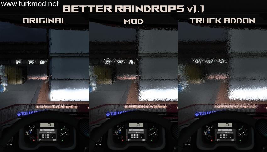 ETS2 - Better Raindrops V2.1.12