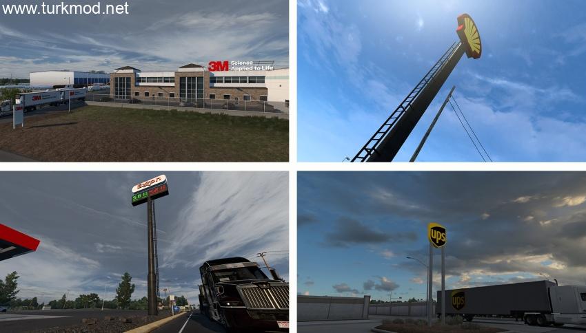 ATS - Real Companies, Gas Stations & Billboards Extended V1.03.02