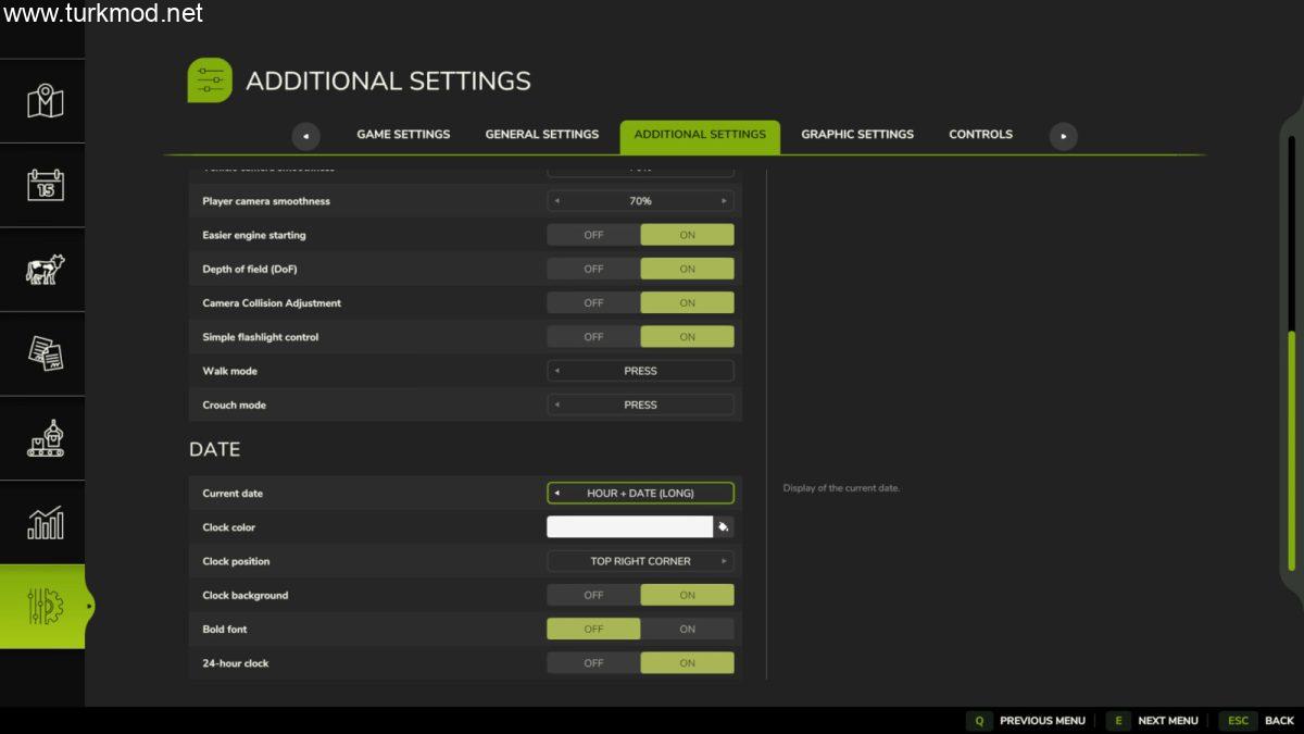 Additional Game Settings v 1.0.0.4 Additional Game Settings v 1.0.0.4