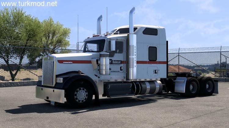 Kenworth W900 Bobcat Skin & Mudflap Pack V1.58
