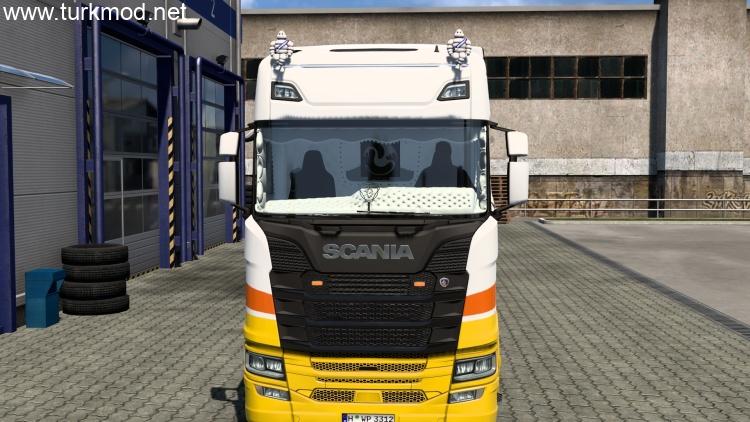 Interior Scania S Padre Pio italian Style White V1.57