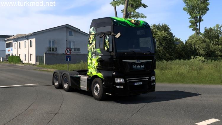 Man Tgx Euro 6 Skull Skin V1.0