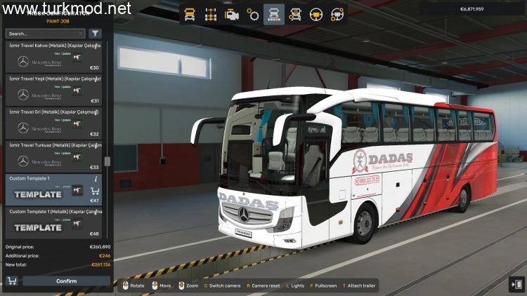 Mercedes-Benz Travego 15 SHD Euro 6 Dadas Tourism Skin