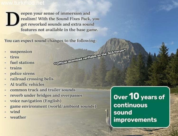 Sound Fixes Pack V26.14