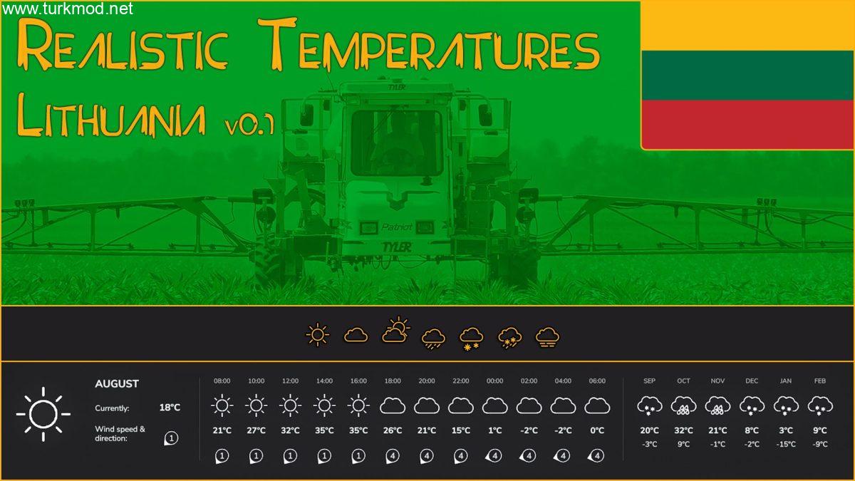 Realistic Temperatures – Lithuania v 0.1 Realistic Temperatures – Lithuania v 0.1