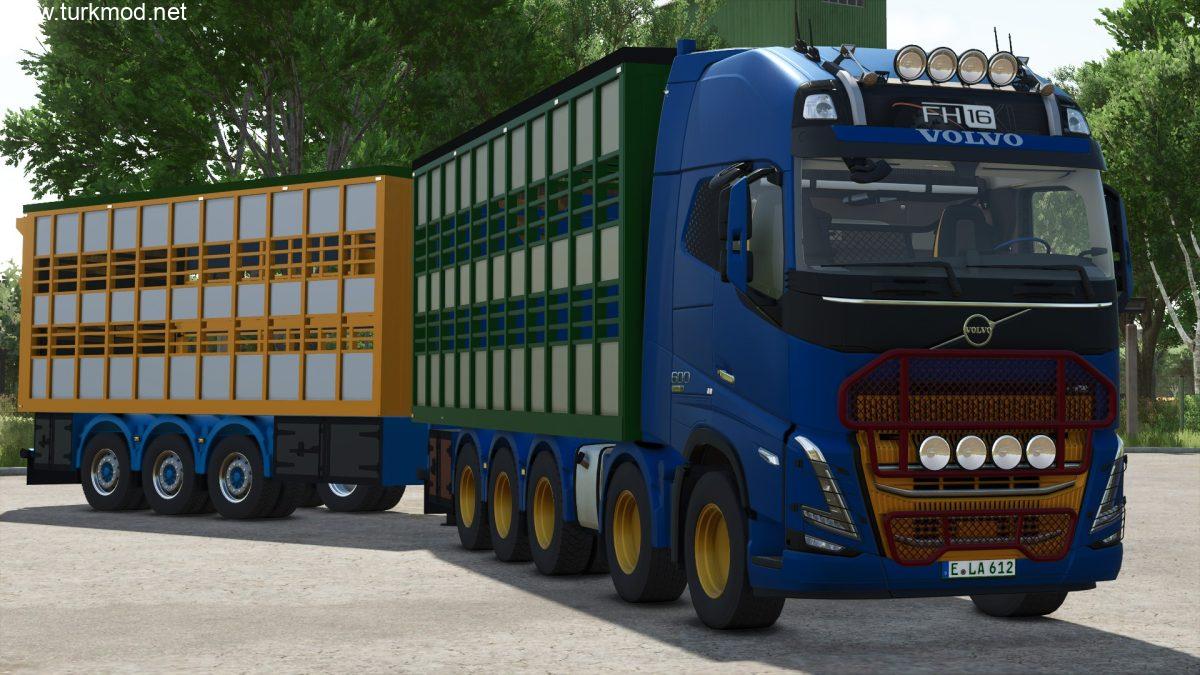 Volvo FH16 Animal Transport Truck & Trailer v 1.0 Volvo FH16 Animal Transport Truck & Trailer v 1.0